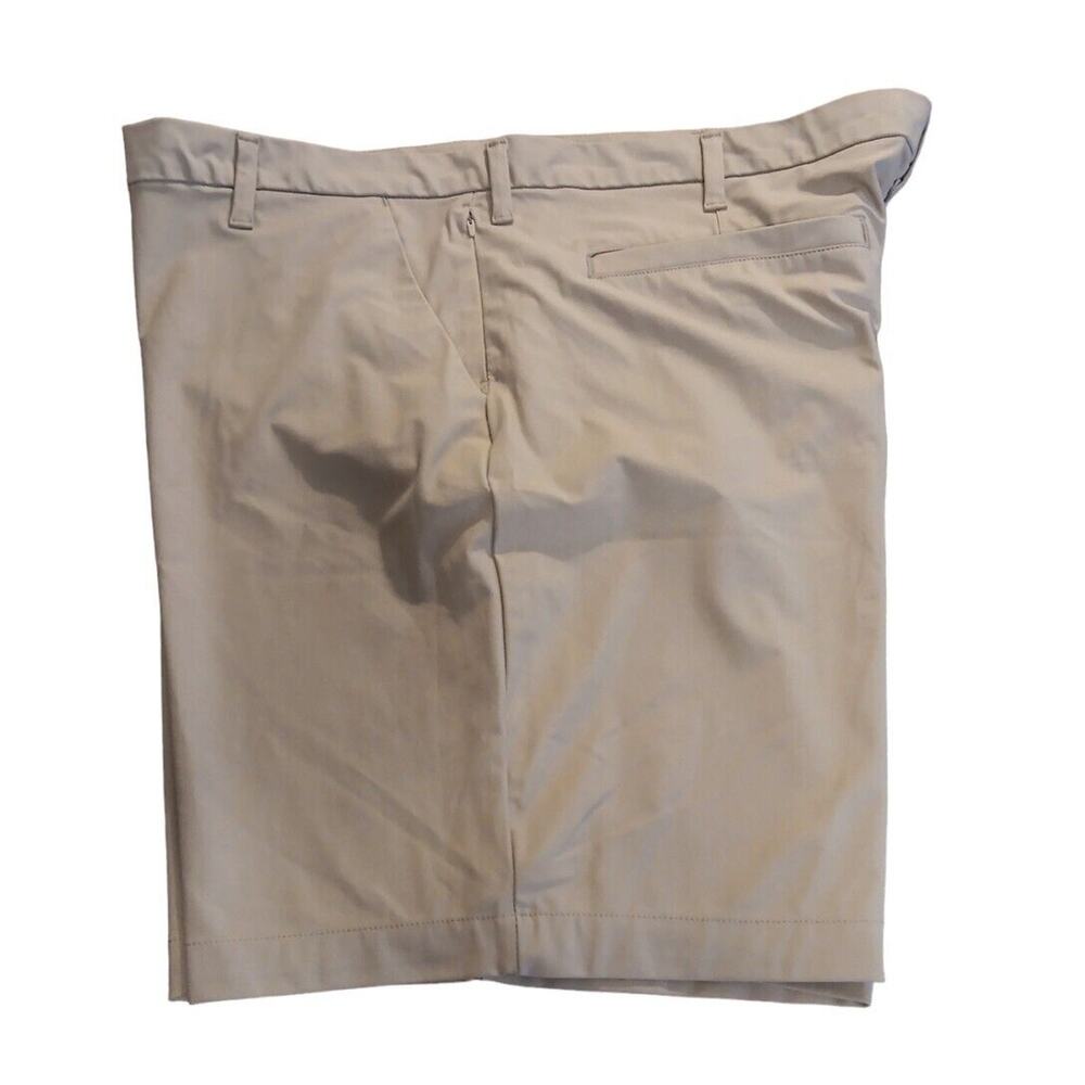 Swisstech Men's Khaki Stretch Comfort 5 Pocket 1 Zip Flat Front Shorts Size 42 - Picture 4 of 8